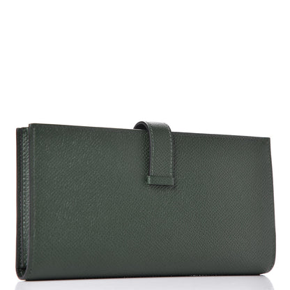 Hermes Epsom Bearn Gusset Wallet Vert Anglais 3 of 7