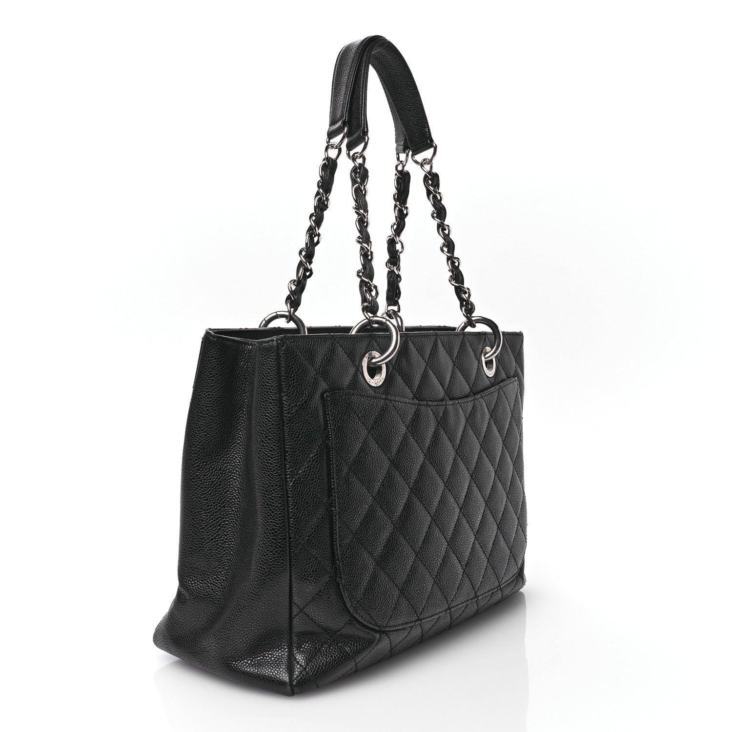Chanel Caviar Quilted Grand Shopping Tote GST Black 3 of 12