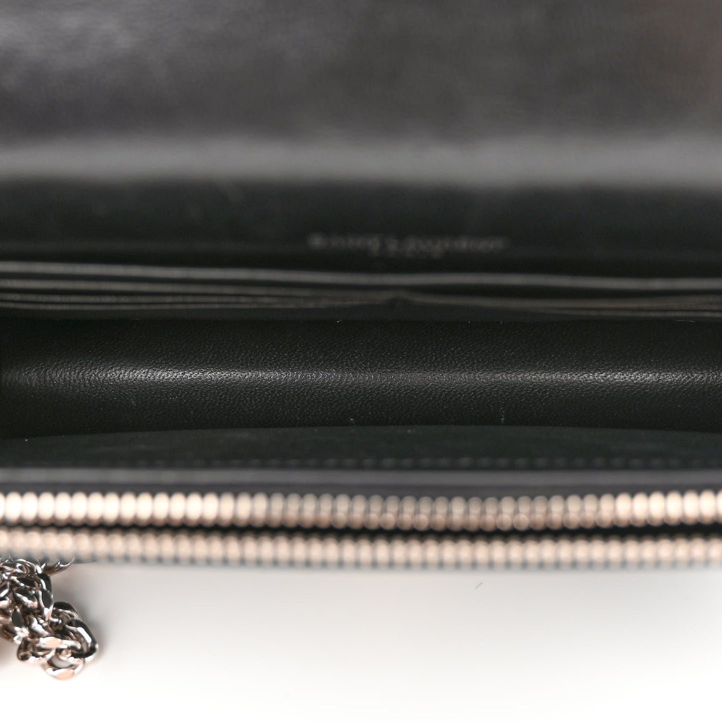 Calfskin Crocodile Embossed Medium Classic Monogram Kate Tassel Satchel Black
