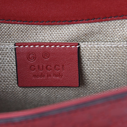 Gucci Soft Microguccissima Mini Emily Chain Shoulder Bag Rosso 5 of 7