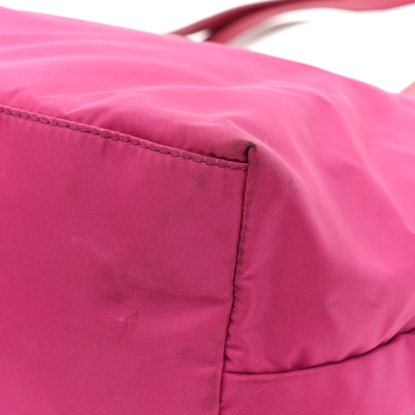 Tessuto Nylon Saffiano Shopping Tote Ibisco