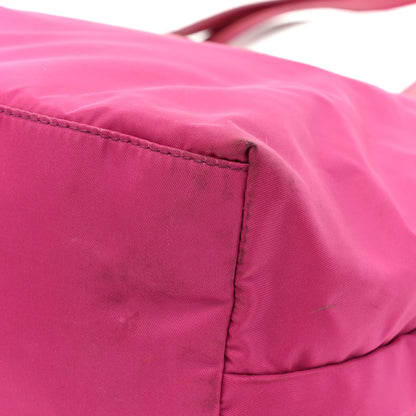 Prada Tessuto Nylon Saffiano Shopping Tote Ibisco 16 of 16