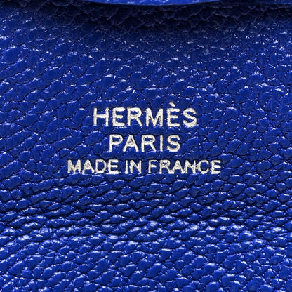 Hermes Chevre Mysore Bastia Coin Purse Bleu Electrique 6 of 7