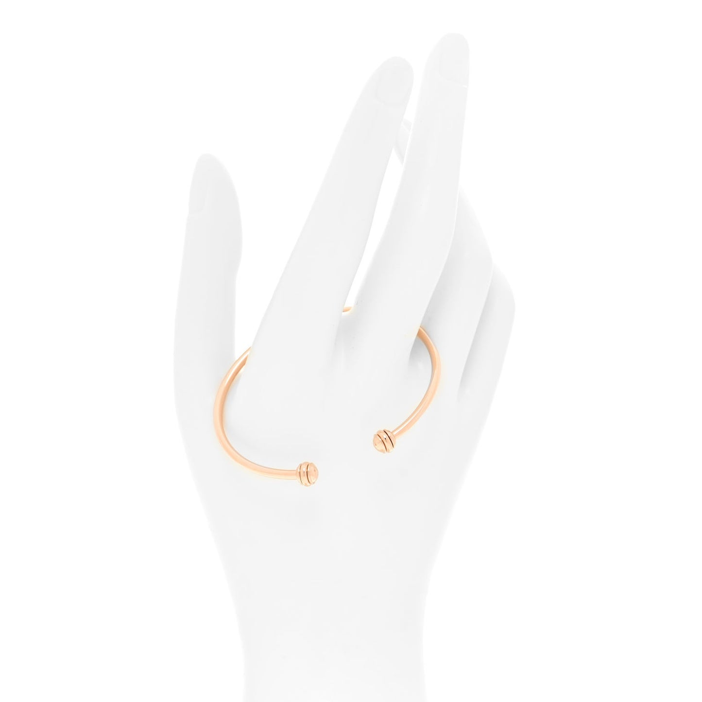 18K Rose Gold Possession Open Bangle Bracelet