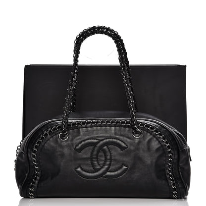 Chanel Smooth Calfskin Medium Luxe Ligne Bowler Black 13 of 13