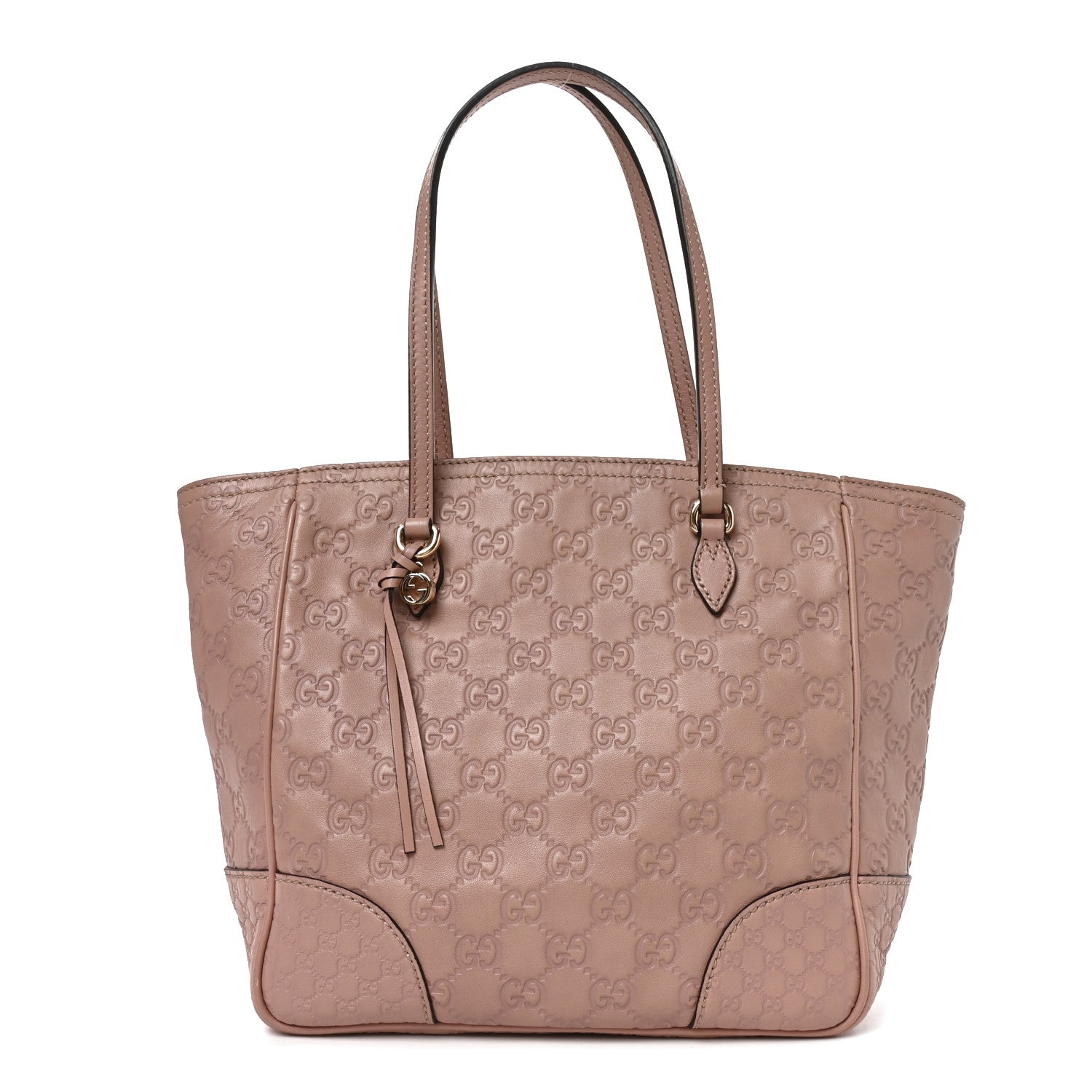 Gucci Guccissima Small Bree Zippered Tote Soft Pink 1 of 9