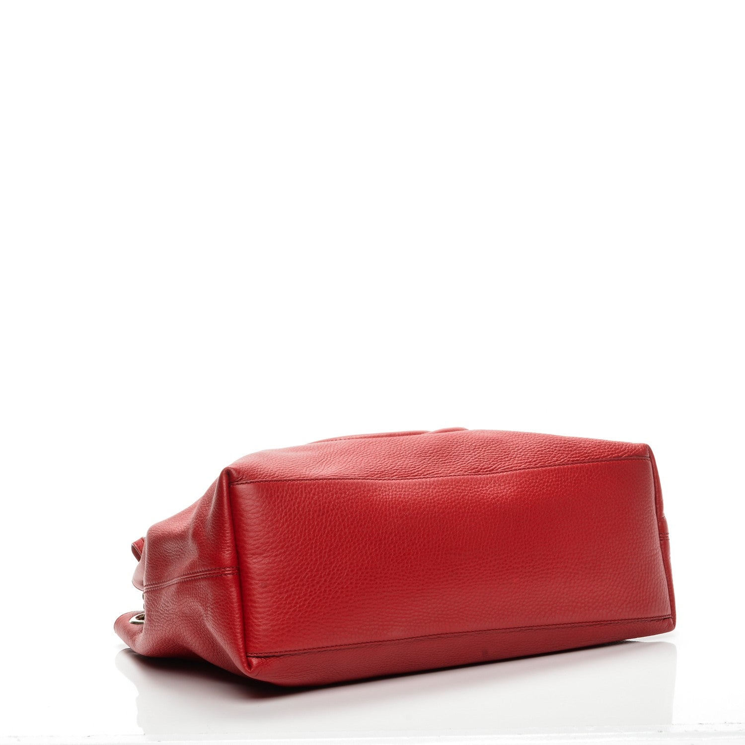 Gucci Pebbled Calfskin Medium Soho Chain Shoulder Bag Tabasco Red 4 of 7