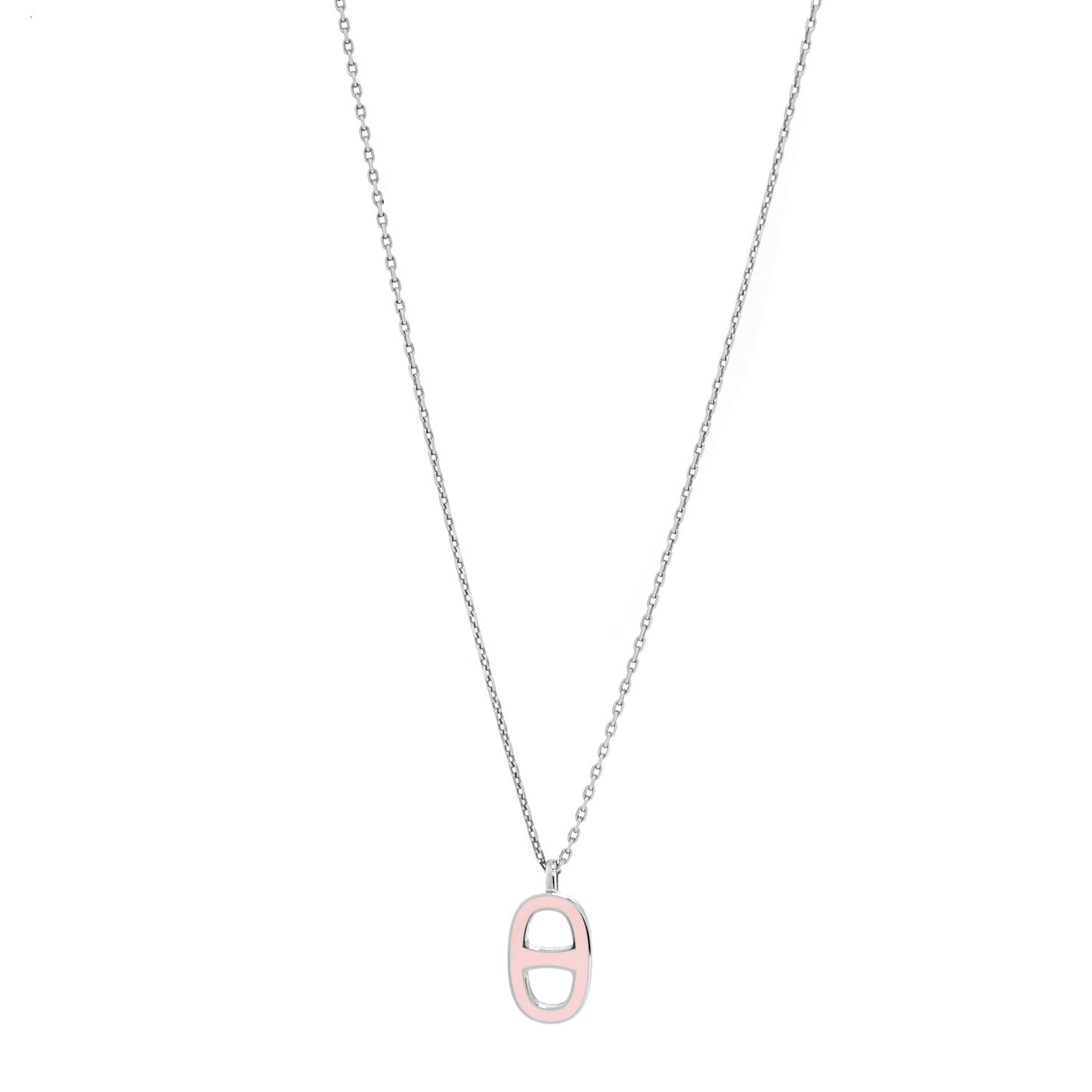 Laquered Iliade Pendant Necklace Pink