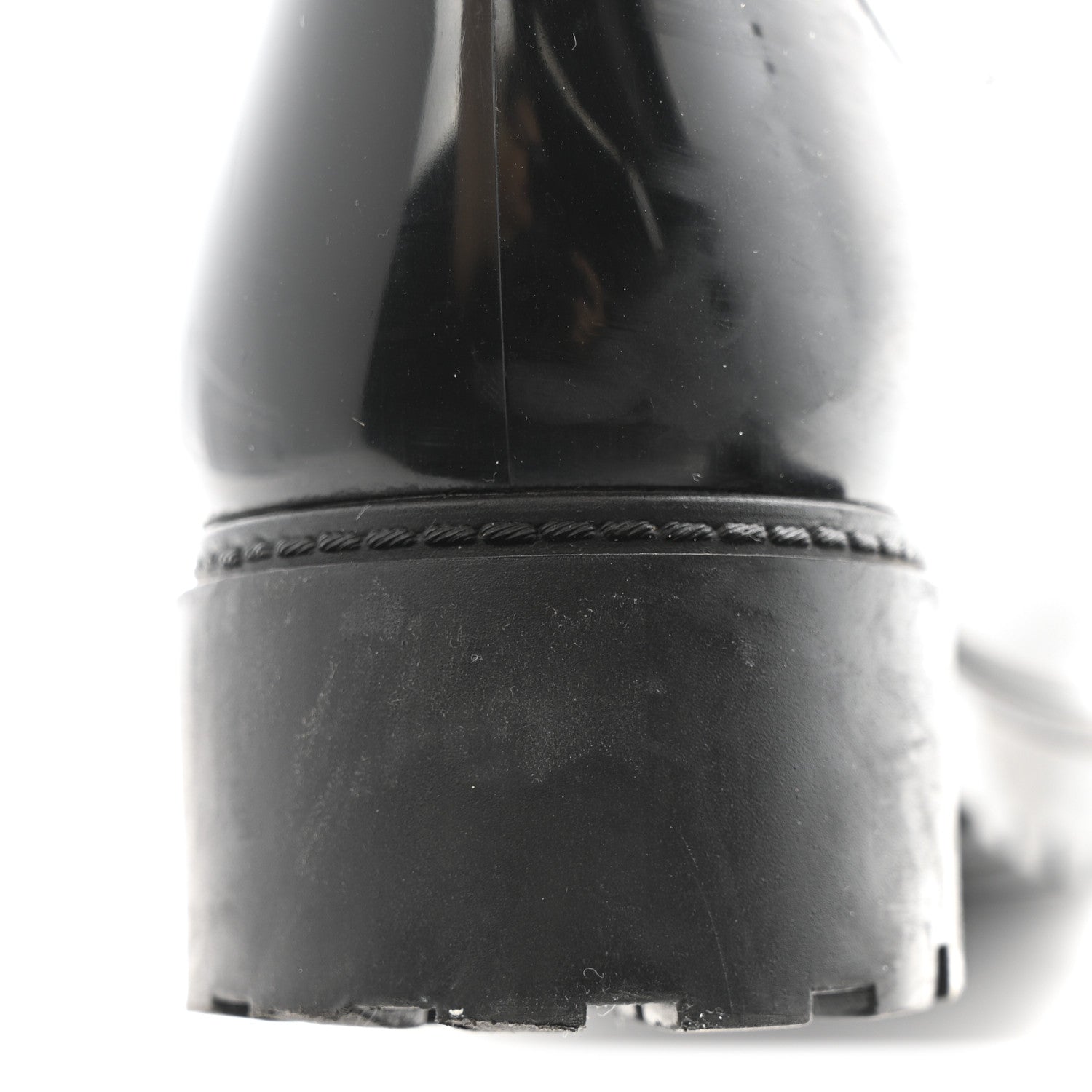 Louis Vuitton Rubber Embossed Monogram Splash Rain Boots 36 Black 9 of 9