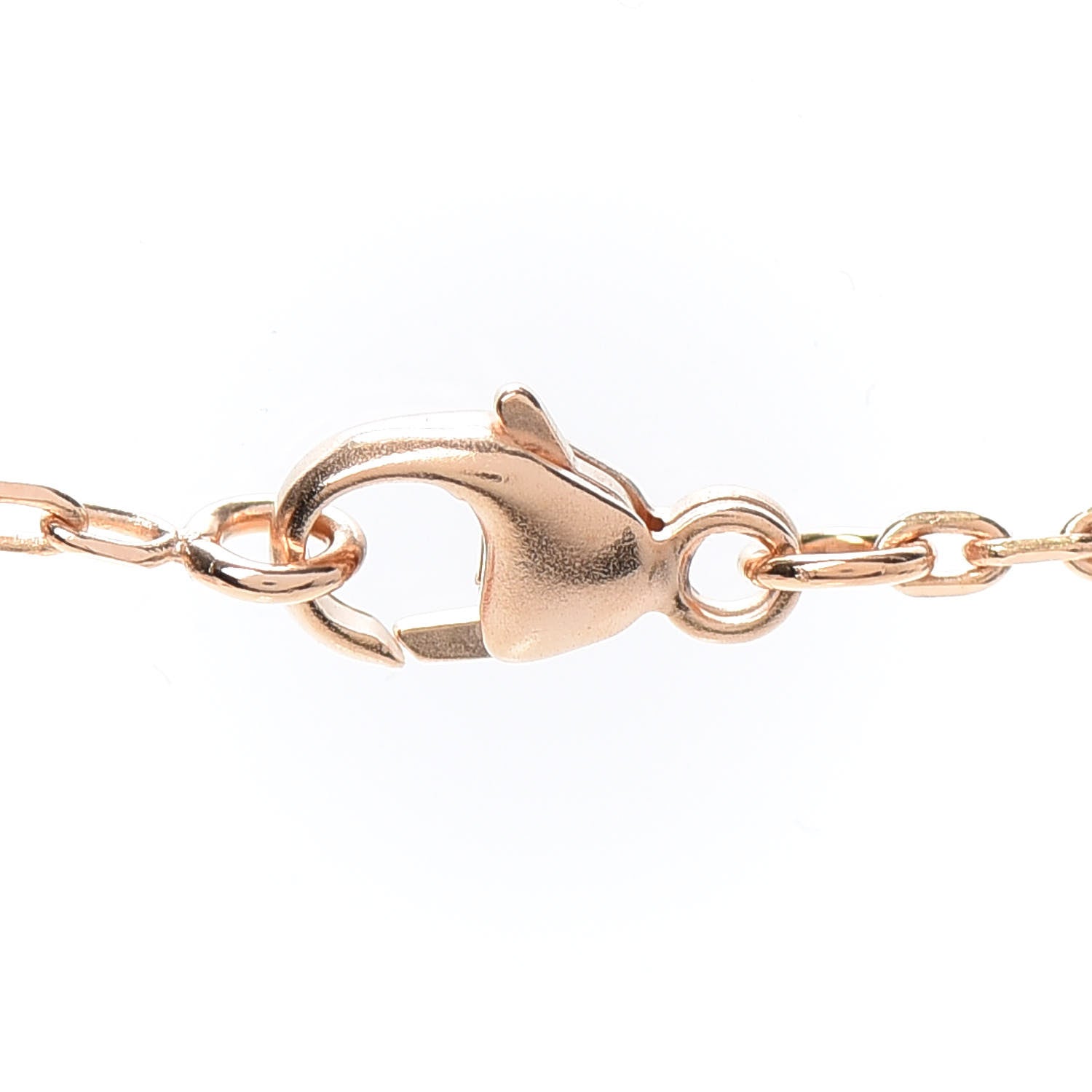 Hermes Lacquered Rose Gold Pop H Pendant Necklace White 4 of 4