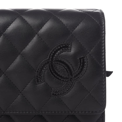 Chanel Calfskin Quilted Wallet On Chain WOC Black 11 of 12