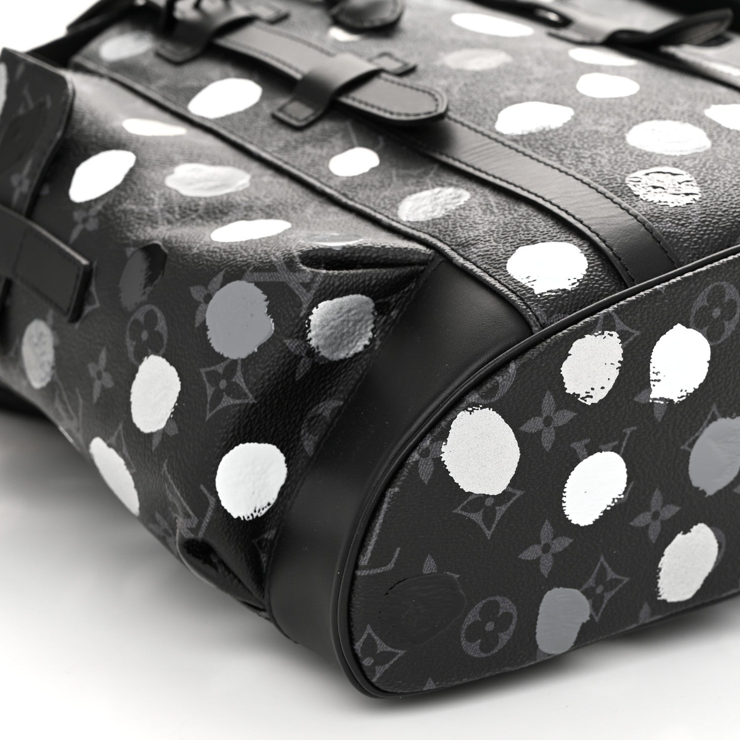 Louis Vuitton LV X YK Monogram Eclipse Dots Christopher MM Backpack Black 8 of 9