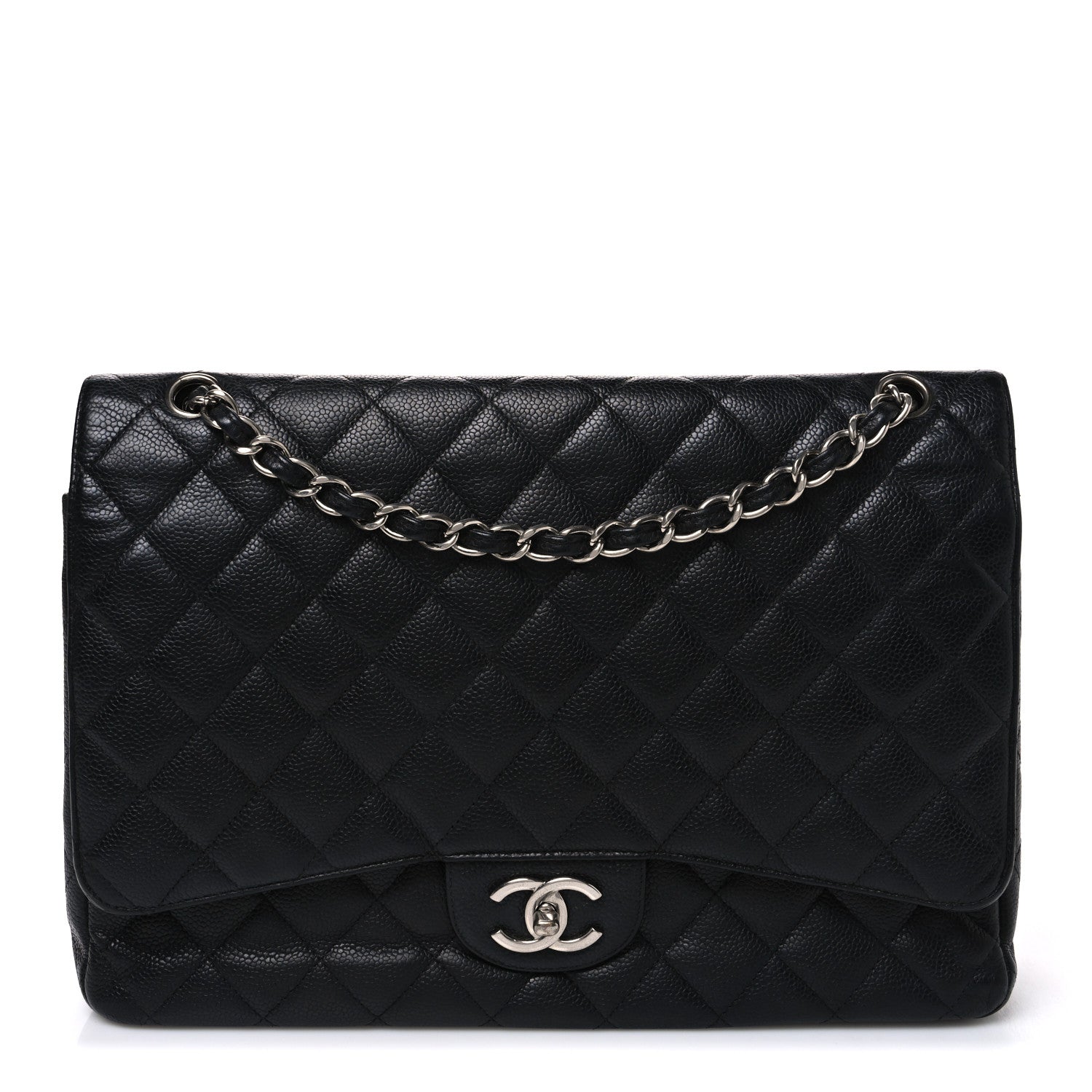 Chanel Caviar Quilted Maxi Double Flap Black 1 of 10