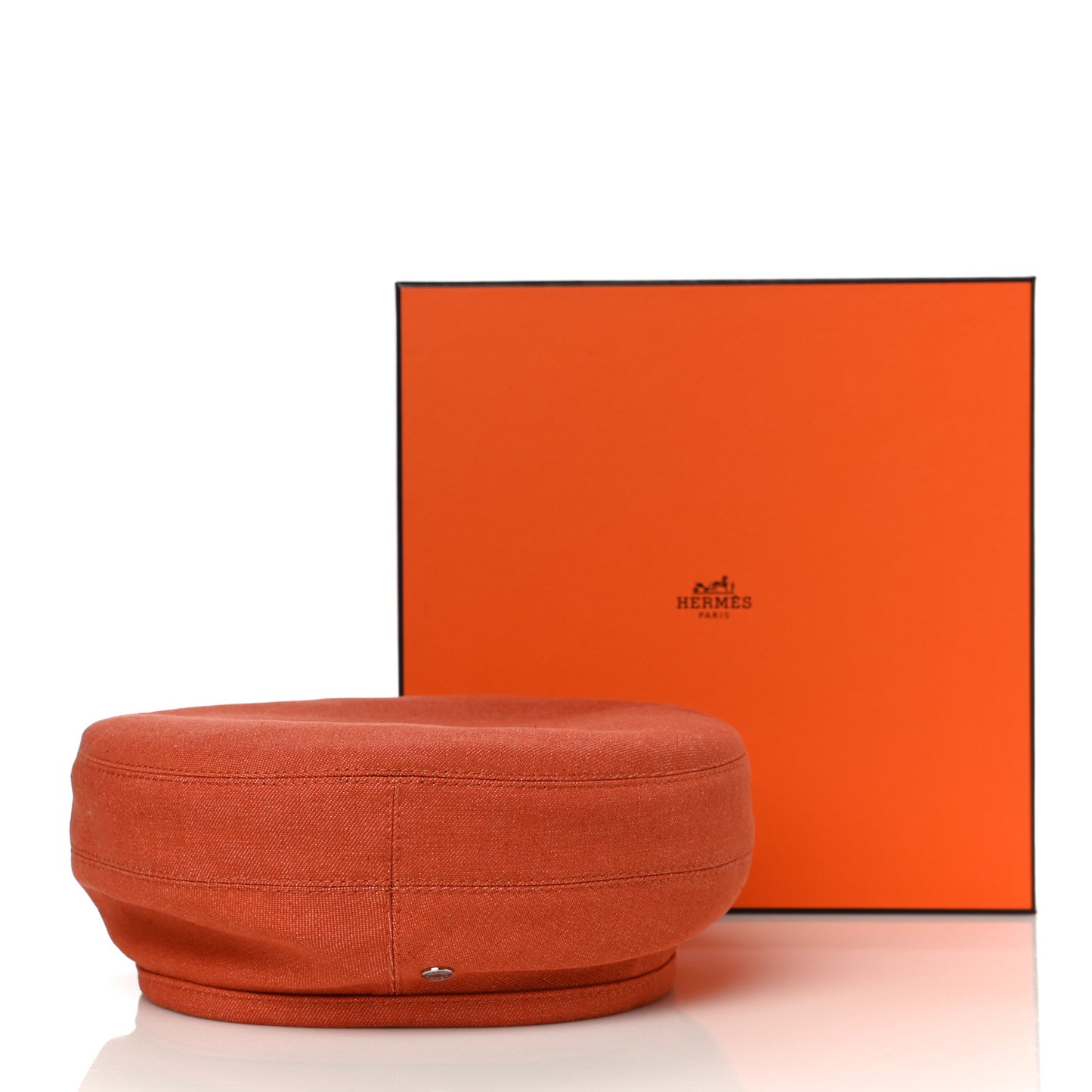 Denim Saint Honore Cliquetis Beret Hat 56 Orange Meranti