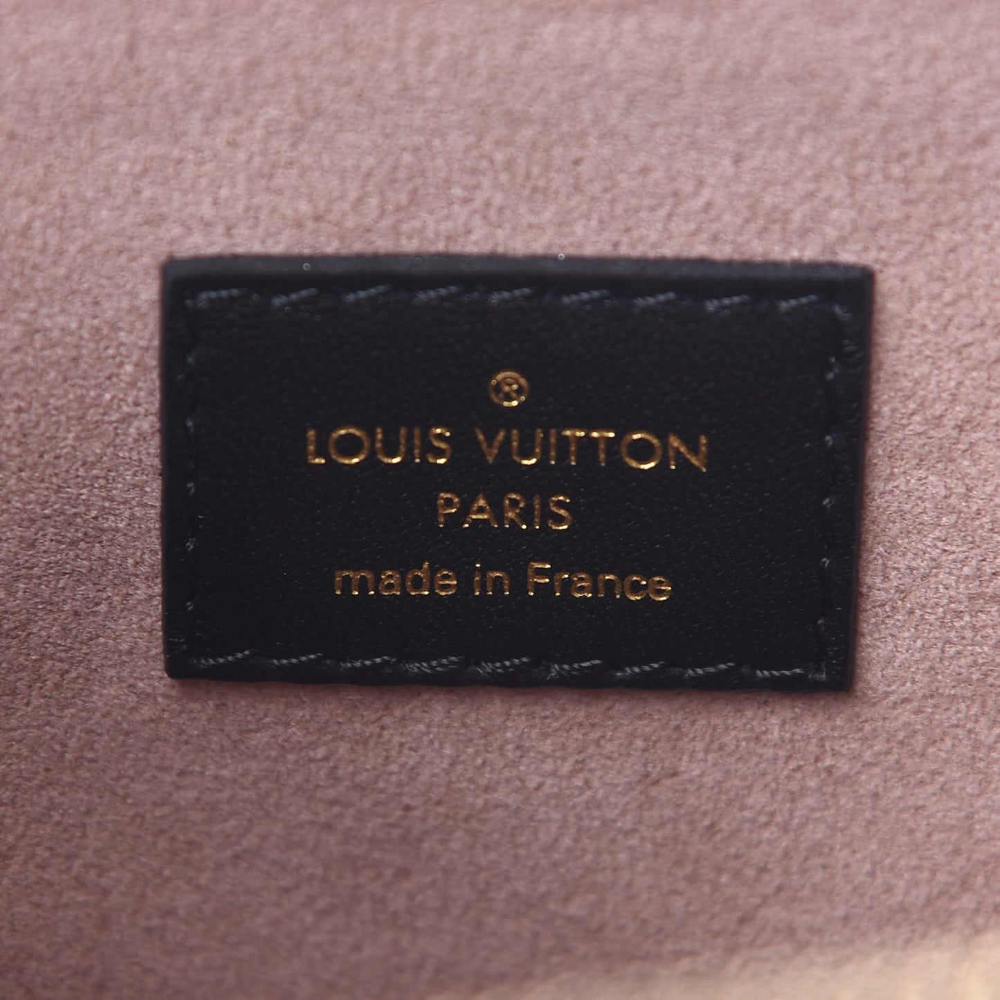 Lambskin Embossed Monogram Coussin PM Black