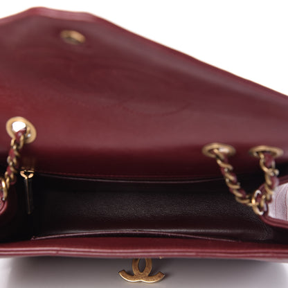 Chanel Lambskin Chevron Quilted Medium Coco Envelope Flap Red 5 of 12