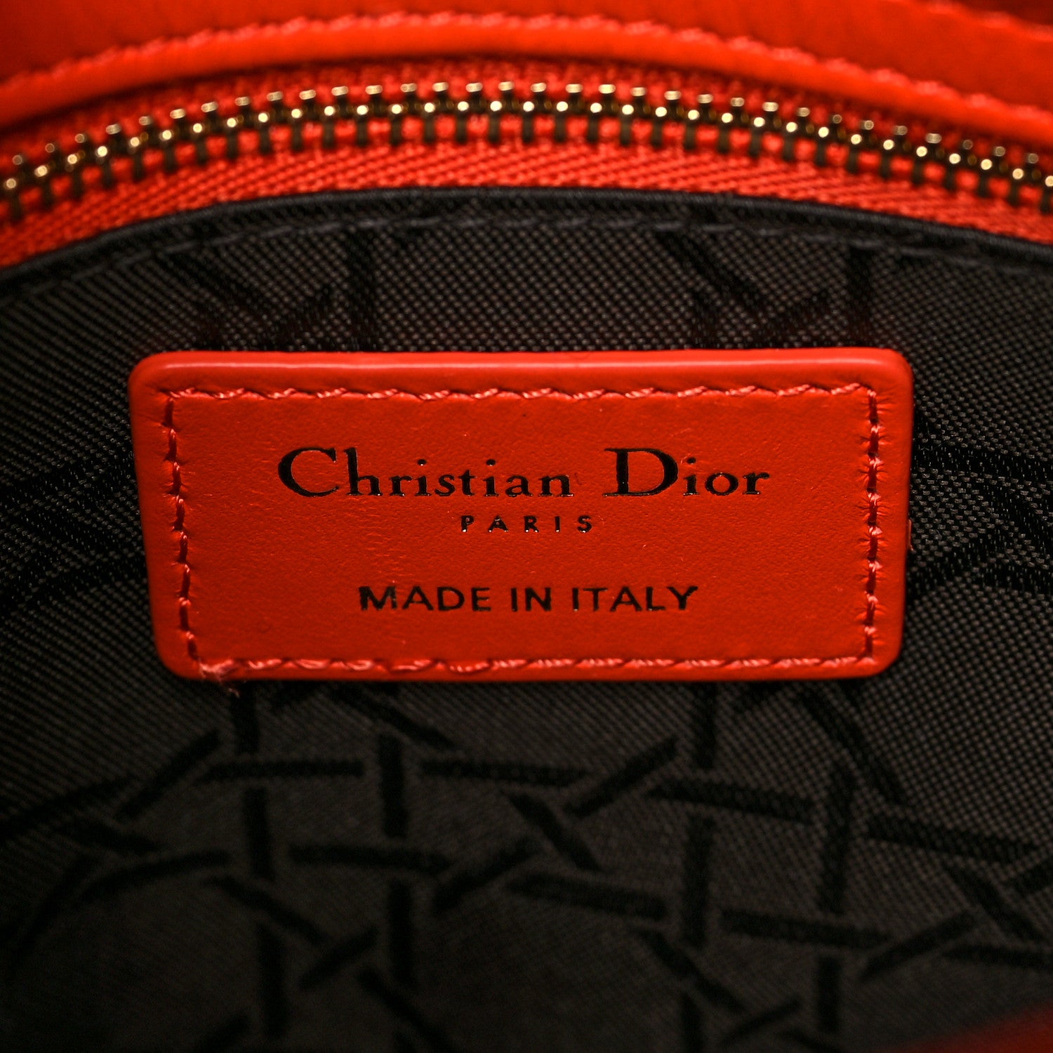 Christian Dior Lambskin Cannage Small My ABCDior Lady Dior Orange 5 of 8