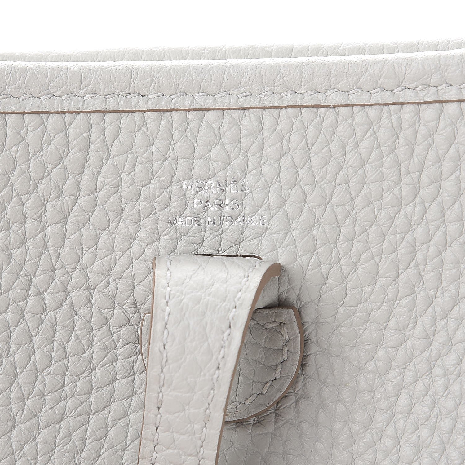 Hermes Taurillon Clemence Amazone Evelyne TPM Gris Perle Etoupe 6 of 8