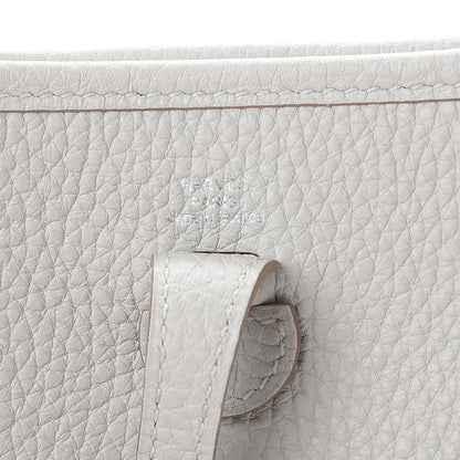 Hermes Taurillon Clemence Amazone Evelyne TPM Gris Perle Etoupe 6 of 8