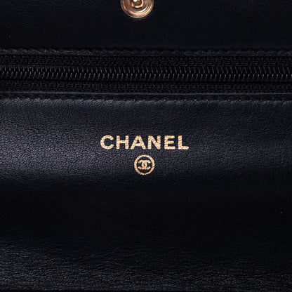 Chanel Aged Calfskin Quilted Reissue Wallet On Chain WOC Black 6 of 10