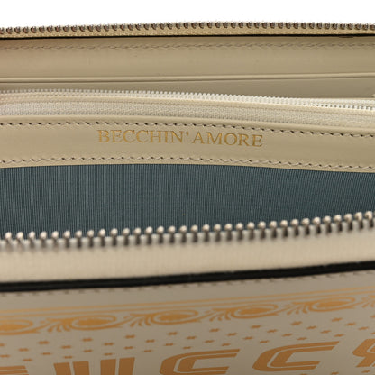 Gucci X SEGA Calfskin GUCCY Stars Zip Around Wallet Mystic White Gold 8 of 13