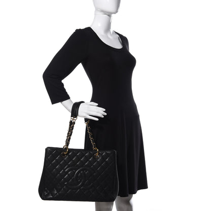 Chanel Caviar Quilted Grand Shopping Tote GST Black 2 of 28
