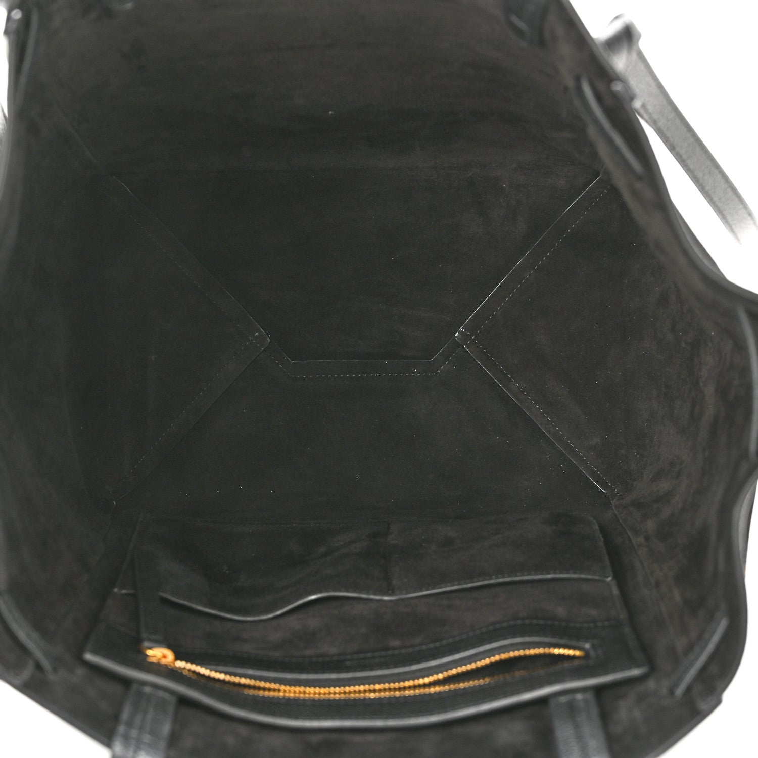 Celine Soft Grained Calfskin Medium Belt Cabas Phantom Black 4 of 8