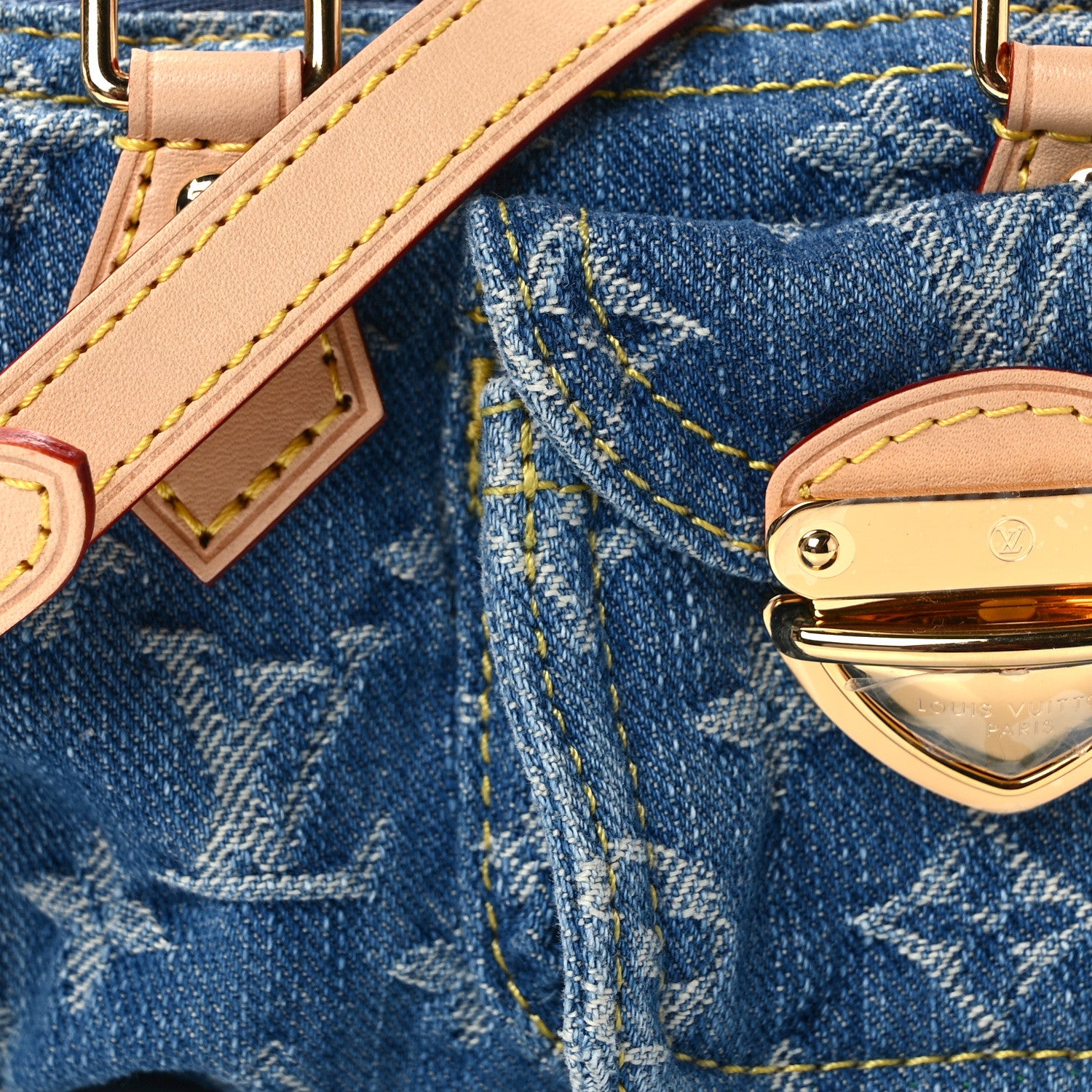 Louis Vuitton Monogram Denim Nano Speedy Blue 7 of 12