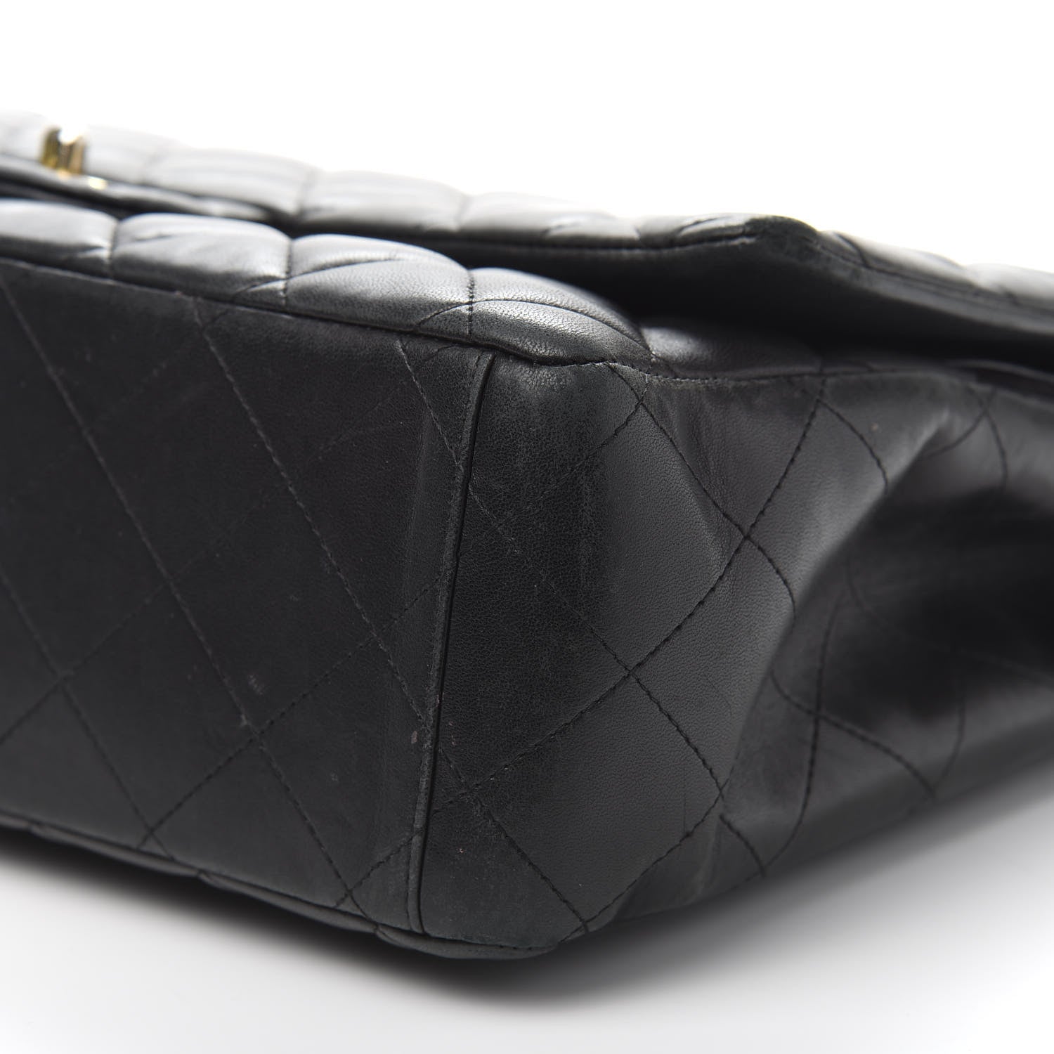 Chanel Lambskin Quilted Maxi Double Flap Black 15 of 20