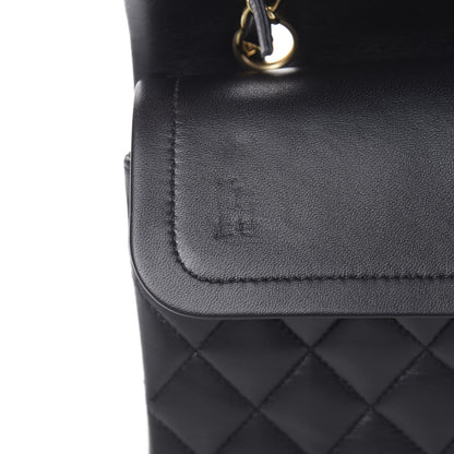 Chanel Lambskin Quilted Medium Double Flap Black 11 of 14