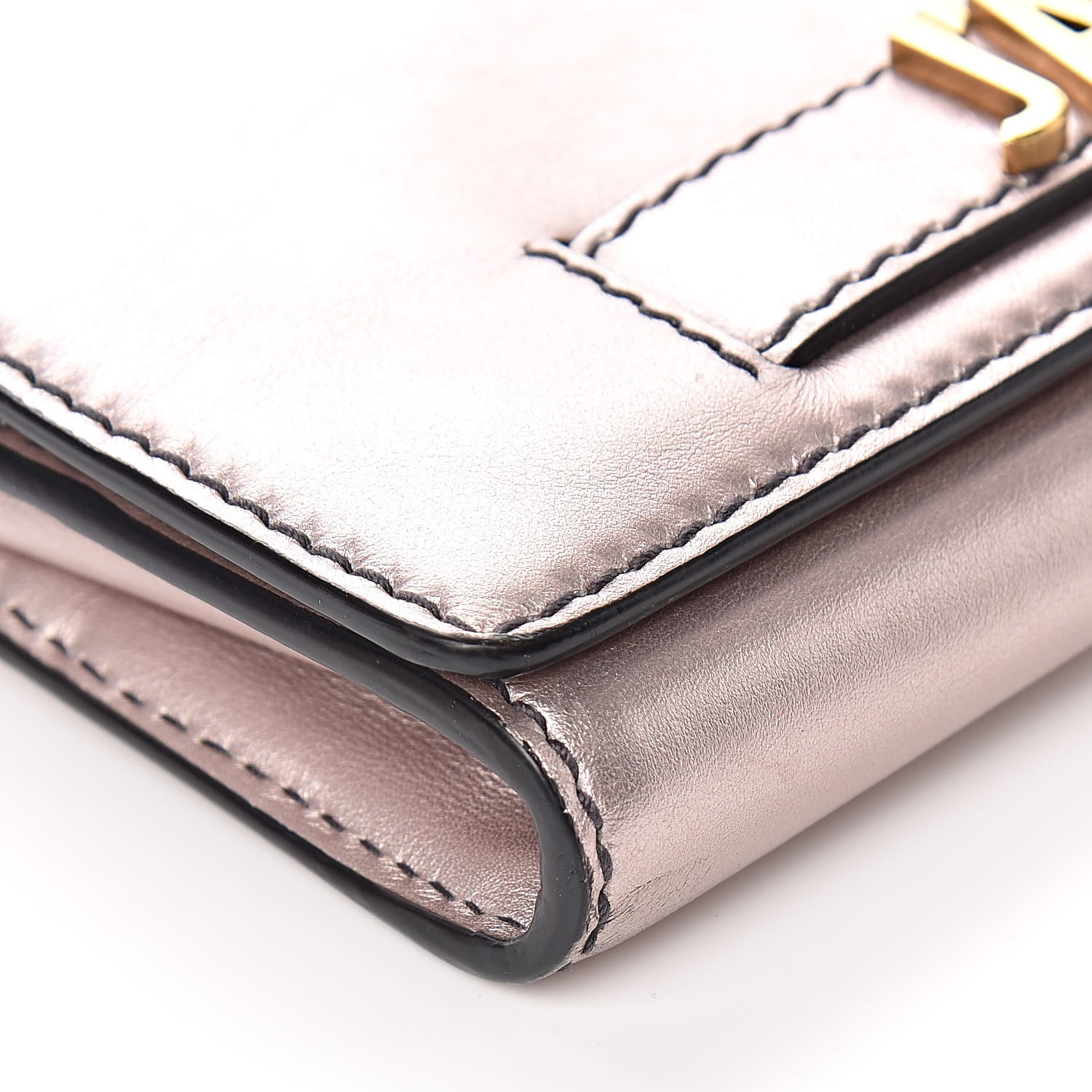 Christian Dior Metallic Calfskin J'adior Croisiere Chain Wallet Bronze 8 of 10