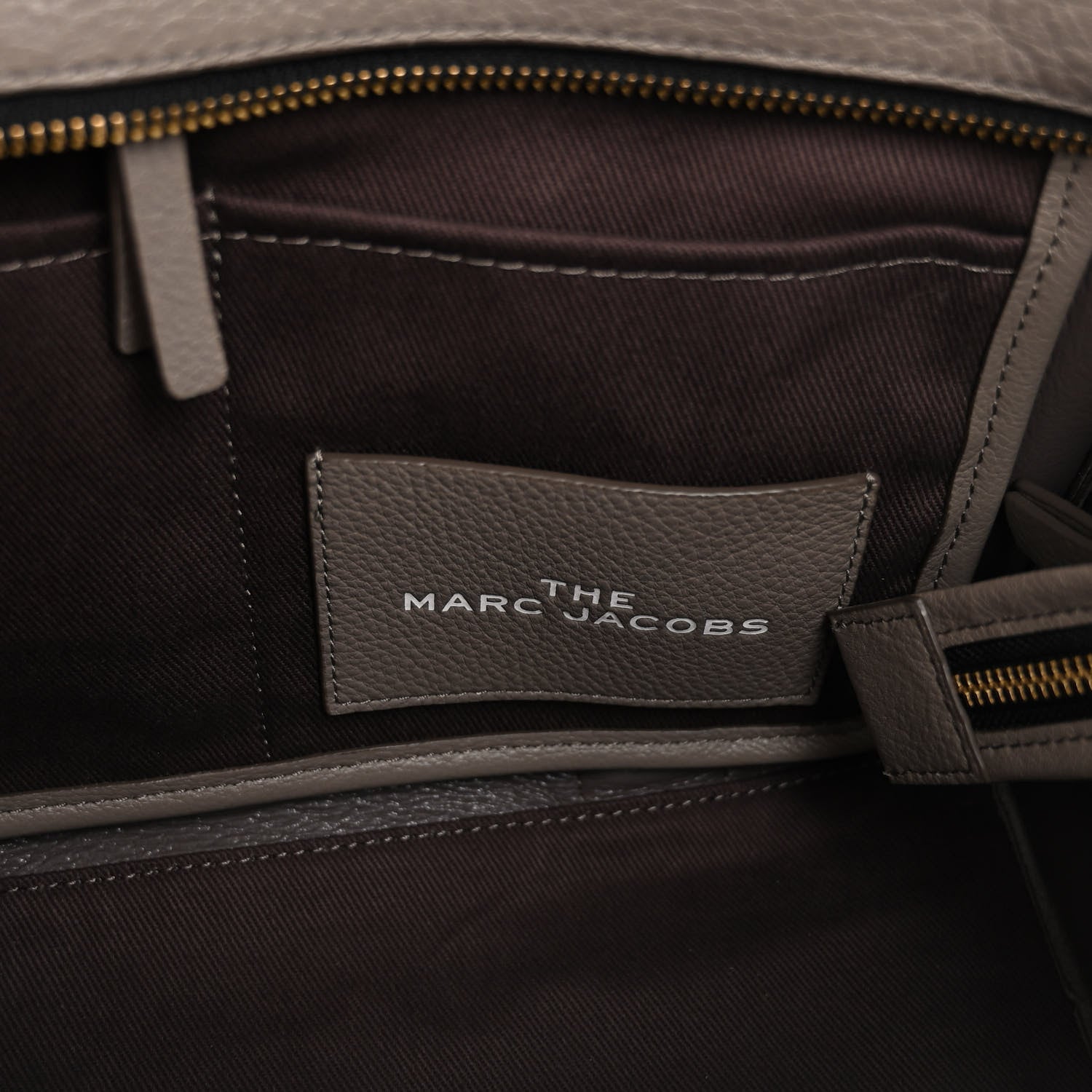 Marc Jacobs Grained Calfskin Medium The Tote Bag Taupe 6 of 9