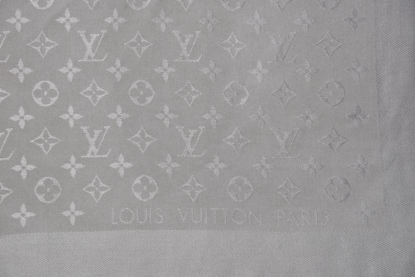 Silk Wool Monogram Shawl Verone