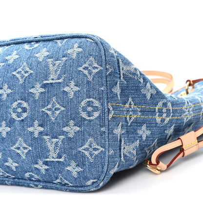 Louis Vuitton Monogram Denim Neo Neverfull MM Blue 10 of 10