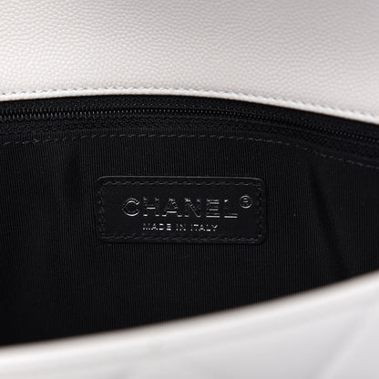 Chanel Caviar Quilted My Everything Flap White Black 8 of 11