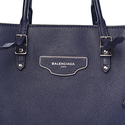 Balenciaga Calfskin Papier A4 Zip Around Plate Tote Bleu Indigo 12 of 20
