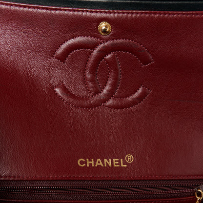 Chanel Lambskin Quilted Medium Double Flap Black 6 of 12