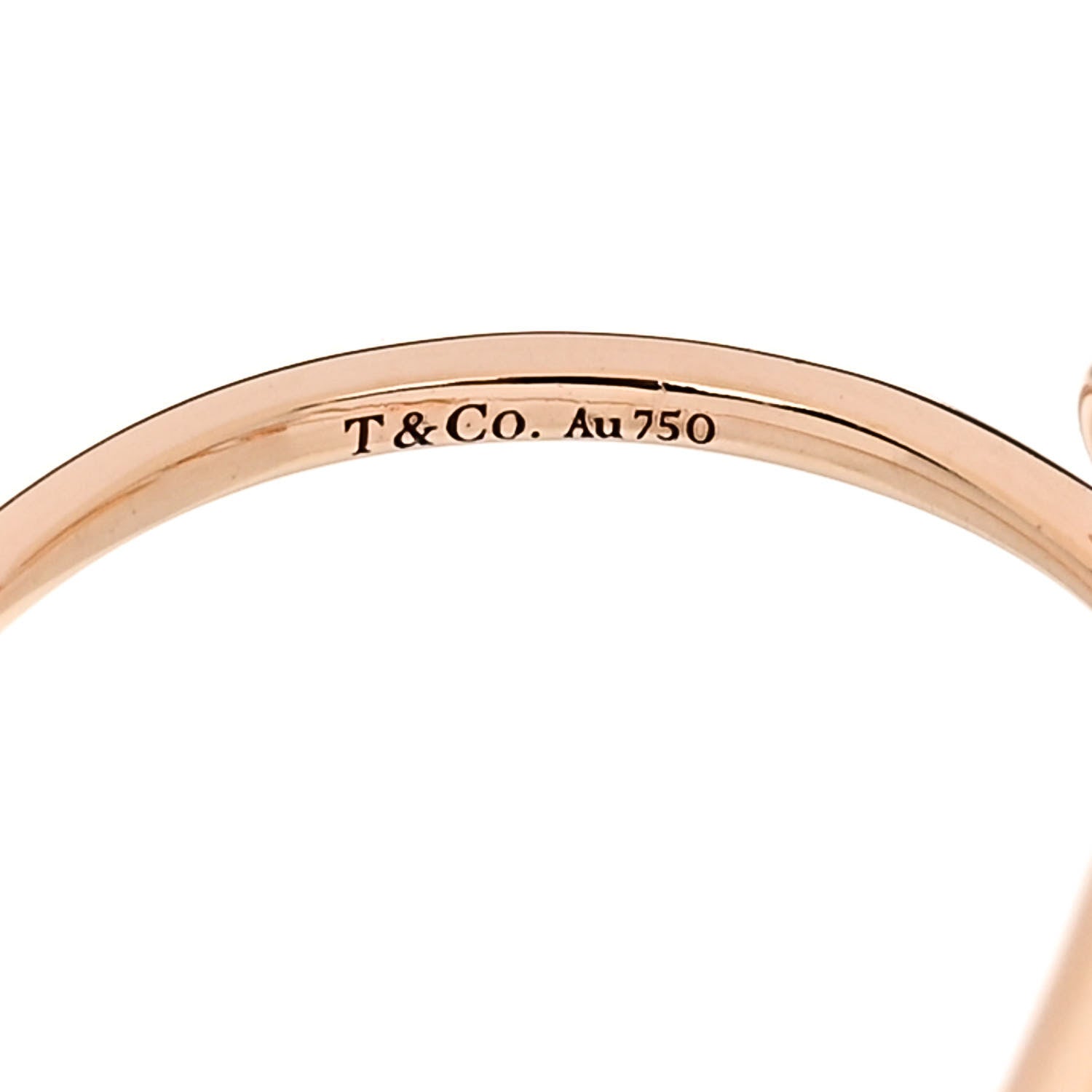 Tiffany 18K Rose Gold Paloma's Graffiti Love Ring 56 7.75 4 of 6