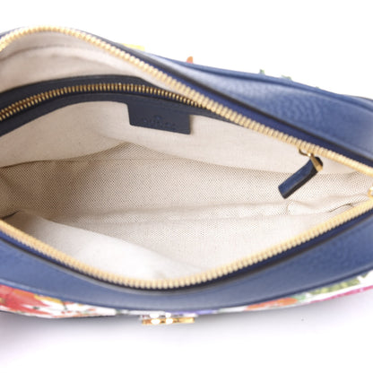 Gucci Canvas Flora Floral Shoulder Bag White Blue Agata Mulitcolor 4 of 10