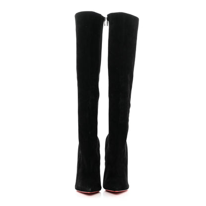 Christian Louboutin Veau Velours Eloise Botta 100 Knee Boots 39 Black 2 of 8
