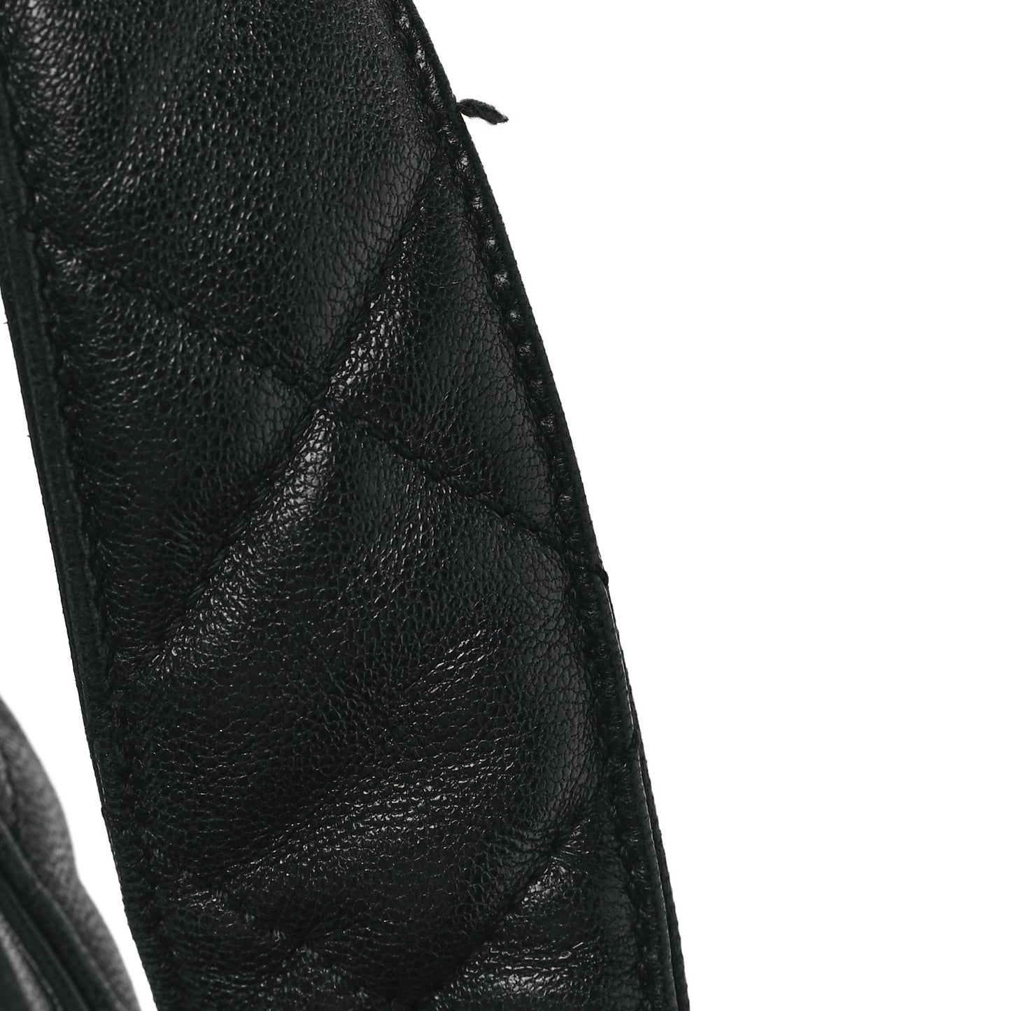 Lambskin Quilted Maxi Icare Shopping Tote Black