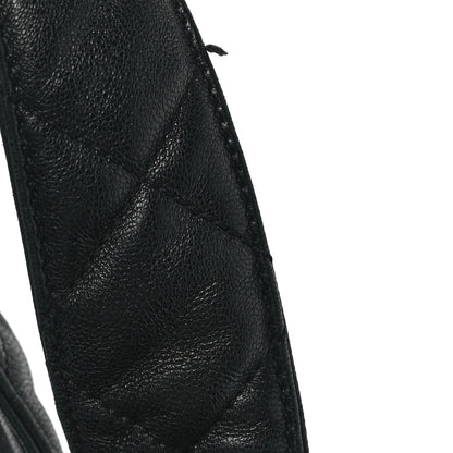 Saint Laurent Lambskin Quilted Maxi Icare Shopping Tote Black 12 of 13
