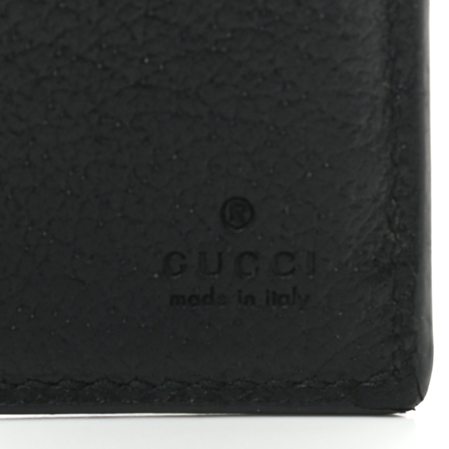 Calfskin Boar Effect GG Marmont Bi-Fold Wallet Black