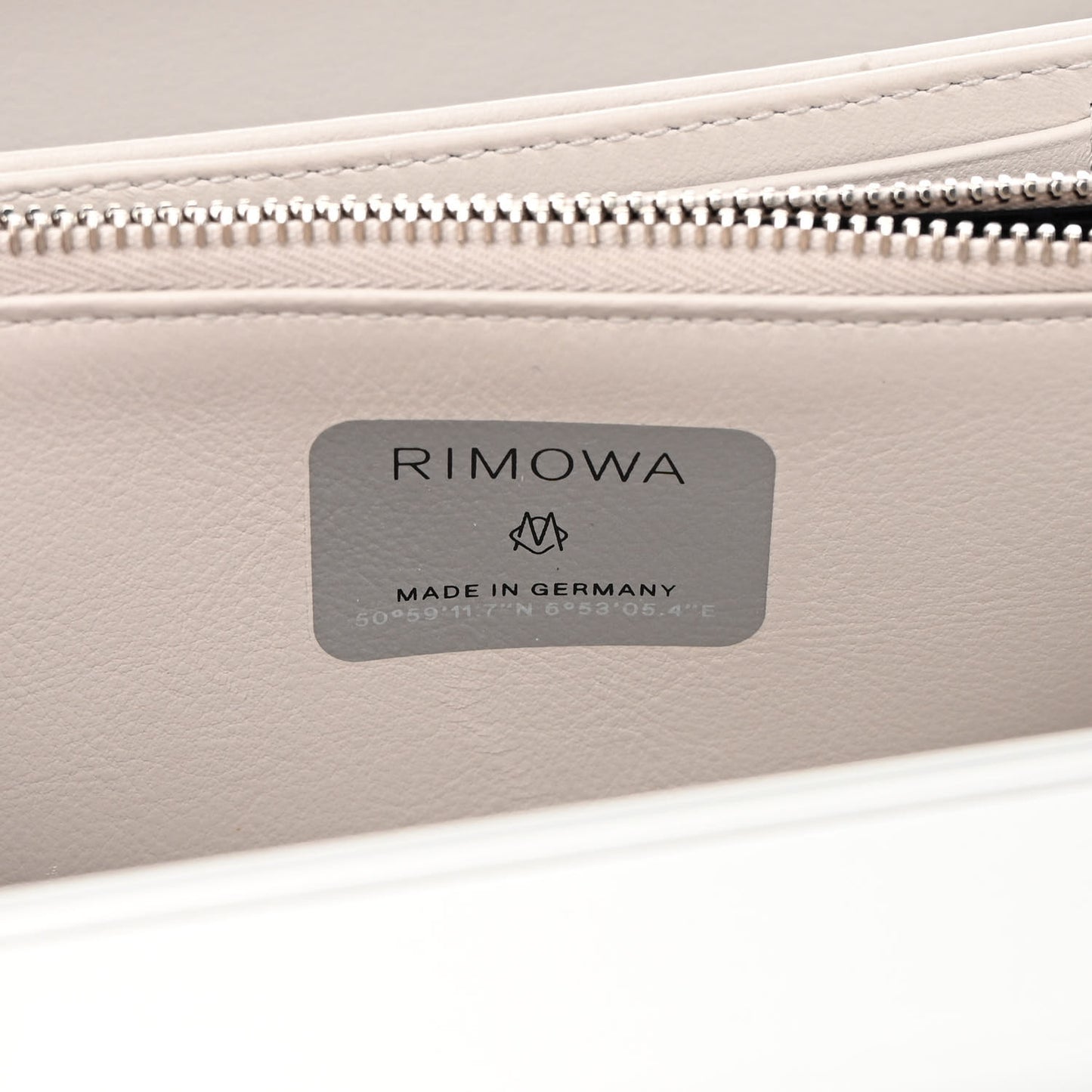 X RIMOWA Aluminum Personal Clutch On Strap Silver