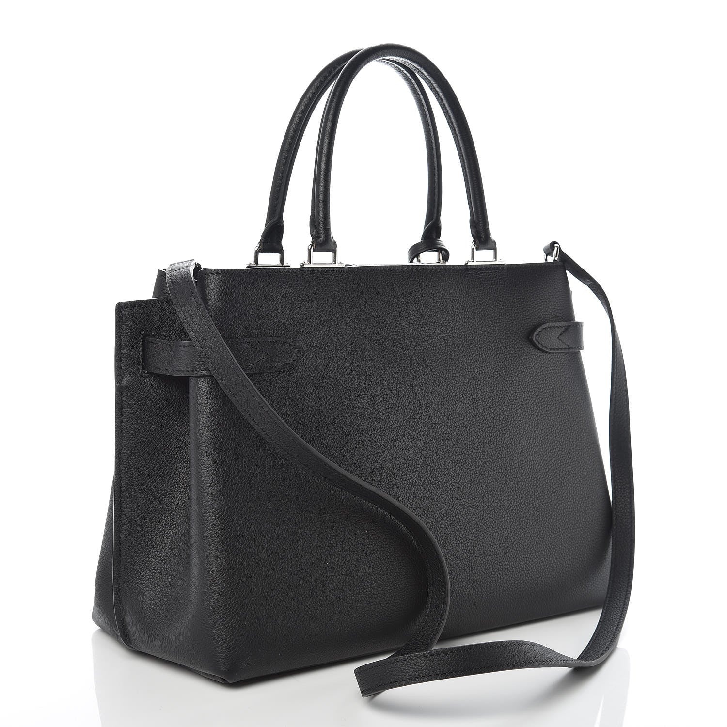 Louis Vuitton Calfskin Lockme Day Black 3 of 9