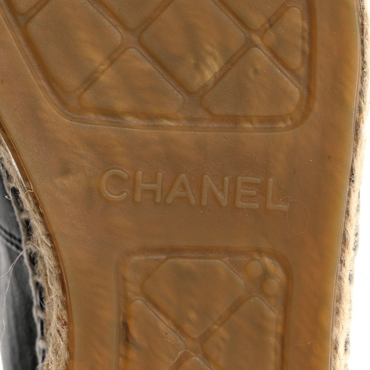 Lambskin CC Espadrilles 37 Black