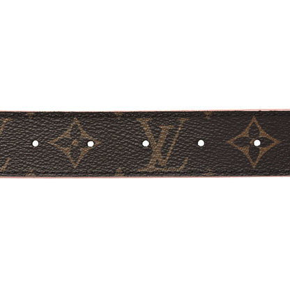 Louis Vuitton Calfskin Monogram 30mm LV Initiales Reversible Belt 90 36 Rose Poudre 3 of 6