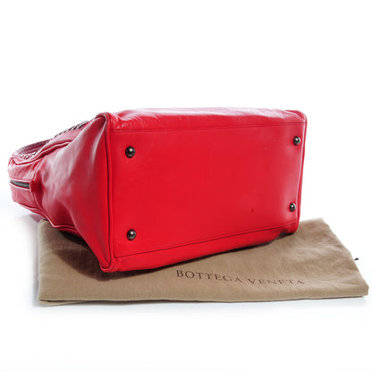 Bottega Veneta Nappa Intrecciato Light Calf Tote Red 4 of 8