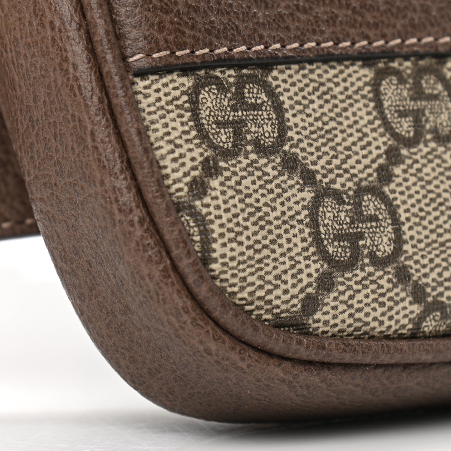GG Supreme Monogram Ophidia Belted iPhone Case 75 30 Dark Brown