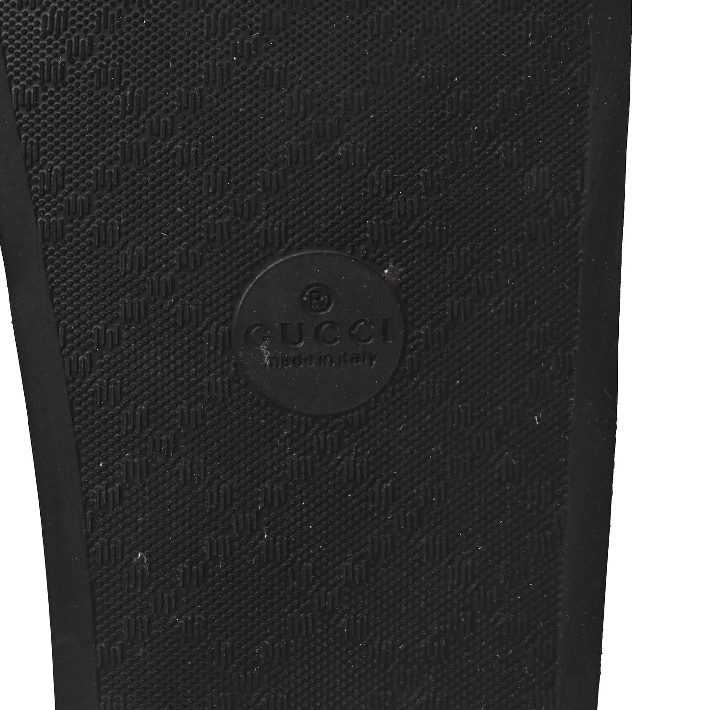 Microguccissima Slide Sandals 38 Black